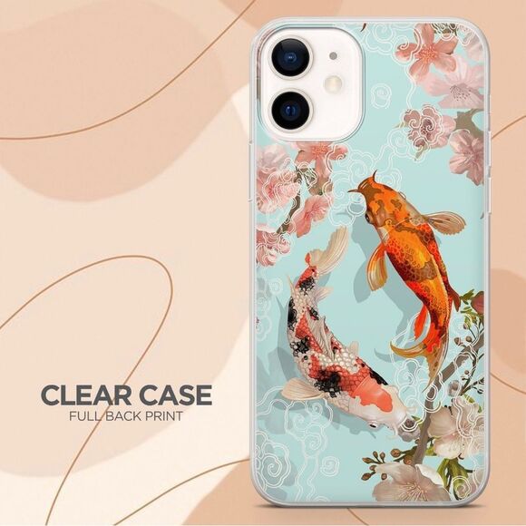 Koi Fish Japanese Art Phone Case fit for iPhone XR - Picture 5 of 7